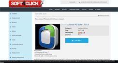 Desktop Screenshot of nokia-pc-suite.soft4click.com