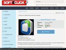 Tablet Screenshot of nokia-pc-suite.soft4click.com