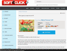 Tablet Screenshot of mario-forever.soft4click.com